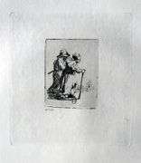 Extremely Rare and Collectible Antique Etching After Rembrandt, c. 1880