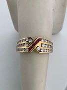 CERTIFIED BRAND NEW 18K GOLD DIAMOND AND RUBIES