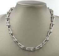925 Sterling silver U style chain necklace