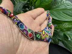 Original Handmade Mosaico Necklace & Earring Set 925 Sterling Silver Mexico Artistic Jewelry