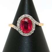 Ruby and Diamond 14kt Ring