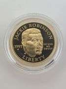 1997-W GOLD Jackie Robinson Commemorative Coin Set - US MINT / Rare*