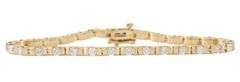 3.00ctw Round Diamond Bar Set Tennis Bracelet in 14K