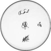 Red Hot Chili Peppers Autographed Facsimile Signed Drum Head