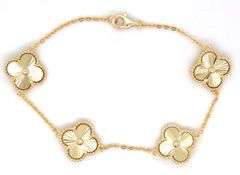 925 Sterling silver 4 clover bracelet