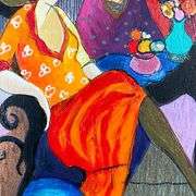 "Chit Chat" by Itzchak Tarkay (1935-2012)