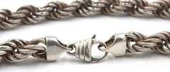 Set of vintage 925 sterling silver necklace and ring