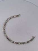CERTIFIED 14K WHITE GOLD DIAMOND BRACELET