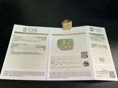 MEN'S CERTIFIED 14K YELLOW GOLD DIAMOND RING