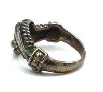 Set of vintage 925 sterling silver necklace and ring