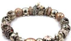 Pandora bracelet with charms