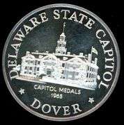 1965 Proof Delaware State Capital Silver Medal