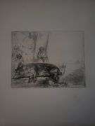 Collection of 15 Very Rare Etchings After Rembrandt (c. 1880)