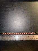 Beautiful 14 Kt Yellow Gold Plated Lab Simulated 16.5 Cttw Red Ruby Diamond Tennis Bracelet