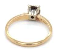 14kt Yellow gold diamond ring