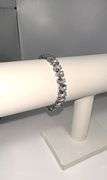 18 Kt White Gold Plated Huge 32.5 Ctw Simulated Diamond Tennis Bracelet