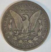 Rare key date 1893-P Morgan Silver Dollar. Nice circ