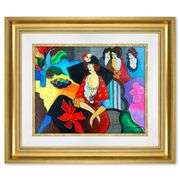"Gossip" by Itzchak Tarkay (1935-2012)