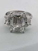 CERTIFIED BRAND NEW 14K WHIT GOLD DIAMOND RING. ALMOST 12.00 CARATS OF DIAMONDS