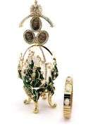 Antique Imperial Fabergé-Style Egg – Lillies of the Valley Romanov Design