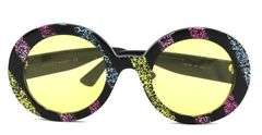 Gucci black multi color Glitter sunglasses