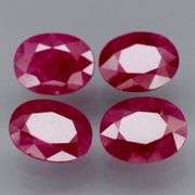 Deep color in this heavy 9ct PIGEONS BLOOD Ruby set!!!