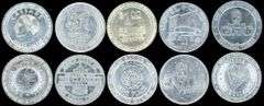 30 Assorted Vintage Metal $1 Casino Tokens