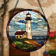 Stained Glass Lighthouse Sun Catcher