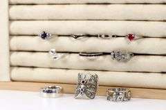 .925 Sterling Silver Curated Ring Lot of 10 Rings Various Sizes & Styles