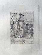 Extremely Rare and Collectible Antique Etching After Rembrandt, c. 1880