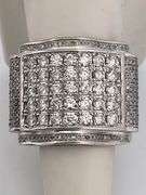 MEN'S CERTIFIED 14K WHITE GOLD DIAMOND RING