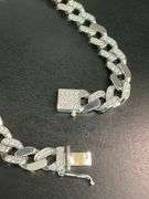 certified brand new men's diamond cuban link bracelet
