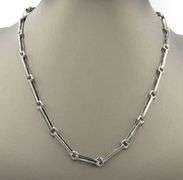 925 Sterling silver fancy link chain necklace