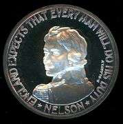 1967 Britannia Commemorative Society Trafalgar/Nelson Proof Silver Medal