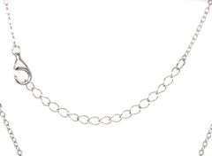 925 Sterling silver 10mm black onyx clover pendant on chain