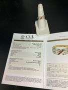 CERTIFIED BRAND NEW 18K GOLD DIAMOND AND RUBIES