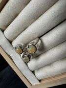 Sterling Silver Natural Genuine Opal Gemstone Ring Size 8