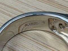 Sterling Silver Citrine Gemstone Ring Size 6