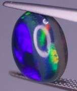 Look at the rich color in this 4.22ct velvety black Welo Opal!