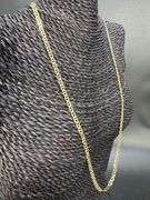 10k Yellow Gold Solid Mariner Chain Marina Anchor Link 4mm Necklace 24"