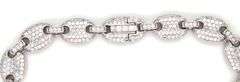 925 Sterling silver Gucci style cubic zirconia bracelet