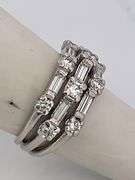 CERTIFIED PLATINUM AND DIAMOND RING