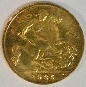 Choice Prooflike 1925 Great Britain Half Sovereign Gold Piece