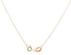 14kt Yellow gold 0.75ctw open heart diamond pendant on chain