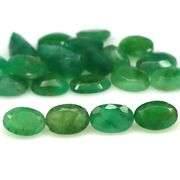 Rich emerald green 9.87ct 22pc Emerald set