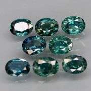 Heated only! 2.51ct blue green Sapphire set from Australia!