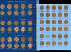 2 Lincoln Cent Albums: 1941-1971