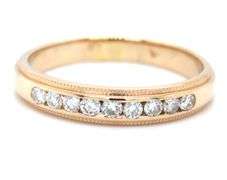 14kt Yellow gold 0.25ctw channel set diamond band