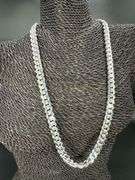 Sterling Silver Solid Miami Cuban Link Chain 10.3mm 925 Italy Heavy Curb Necklace 24" Inch