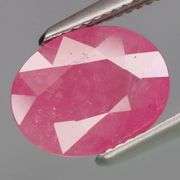 Bold! Heated only pinkish red 2.08ct Ruby! It's REAL!
